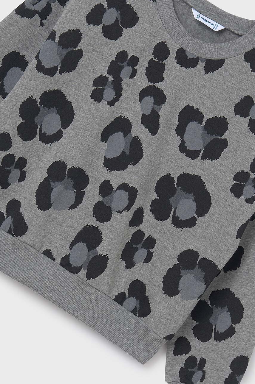 Дитяча кофта Mayoral колір сірий з принтом 7470 в Тернополі Дитяча кофта Mayoral колір сірий з принтом 7470 в Тернополі