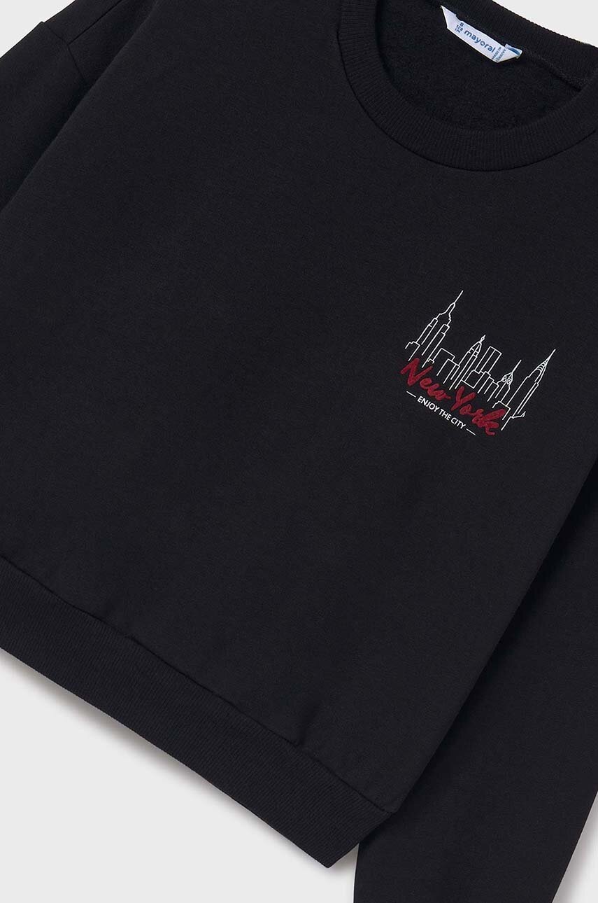 Детская кофта Mayoral цвет чёрный с принтом 7470 в Виннице Детская кофта Mayoral цвет чёрный с принтом 7470 в Виннице