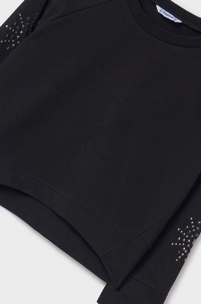 Дитяча кофта Mayoral колір чорний з аплікацією 7471 в Вінниці Дитяча кофта Mayoral колір чорний з аплікацією 7471 в Вінниці