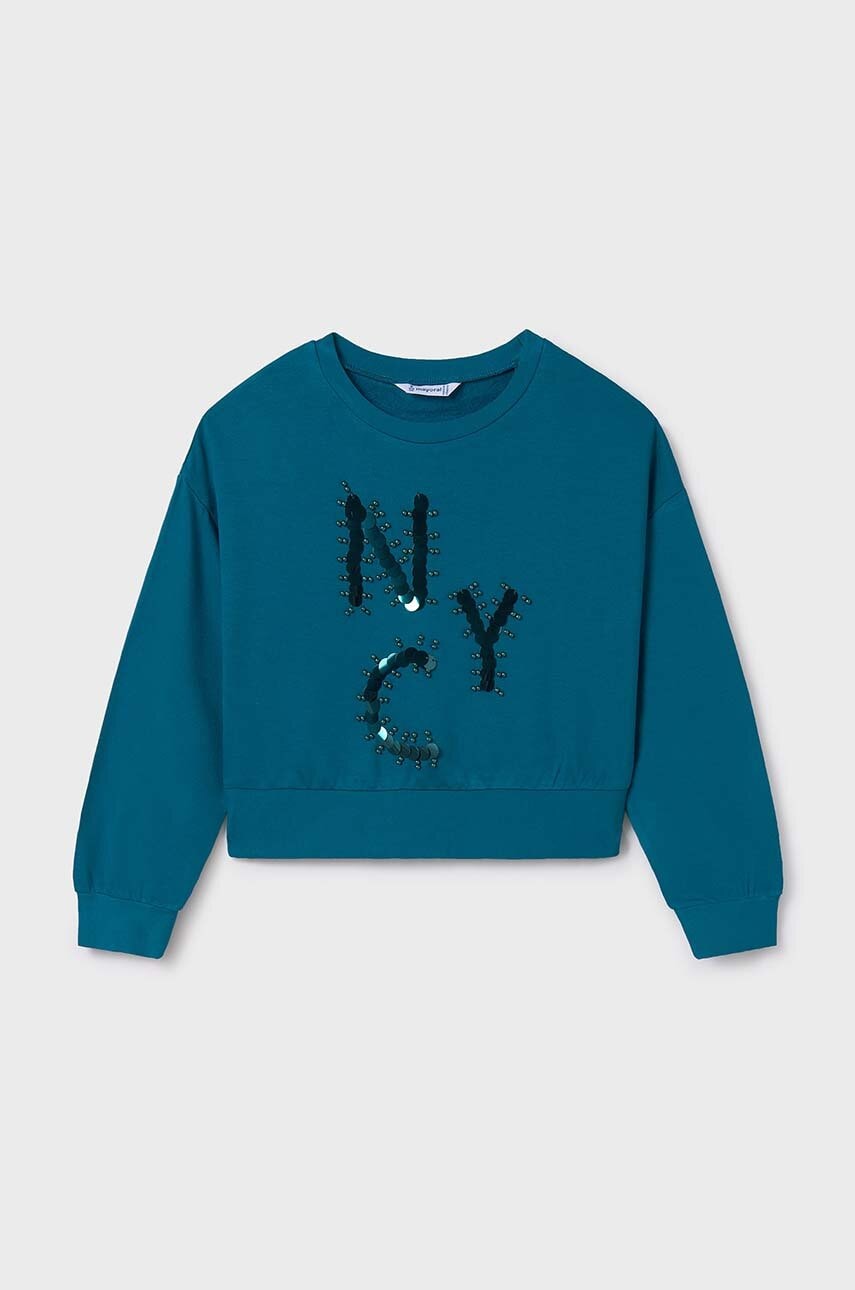 Mayoral bluza copii culoarea verde, cu imprimeu, 7472