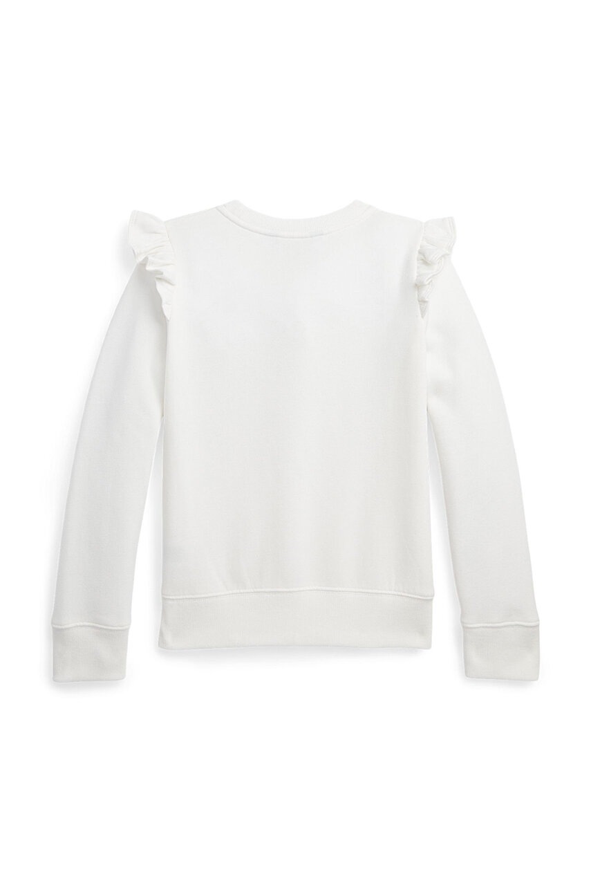 Дитяча кофта Polo Ralph Lauren колір білий однотонна 313916769001