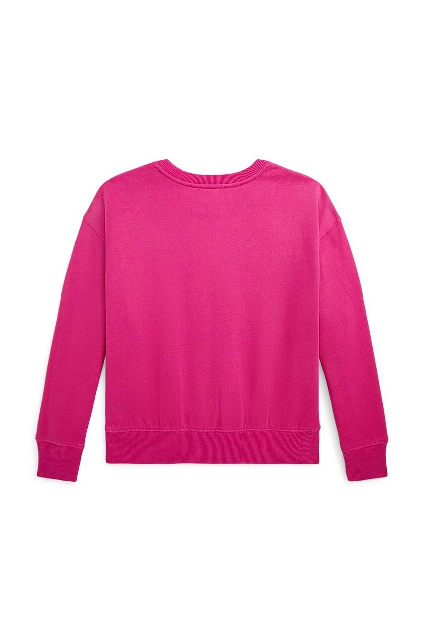 Дитяча кофта Polo Ralph Lauren колір рожевий з аплікацією 313951082001
