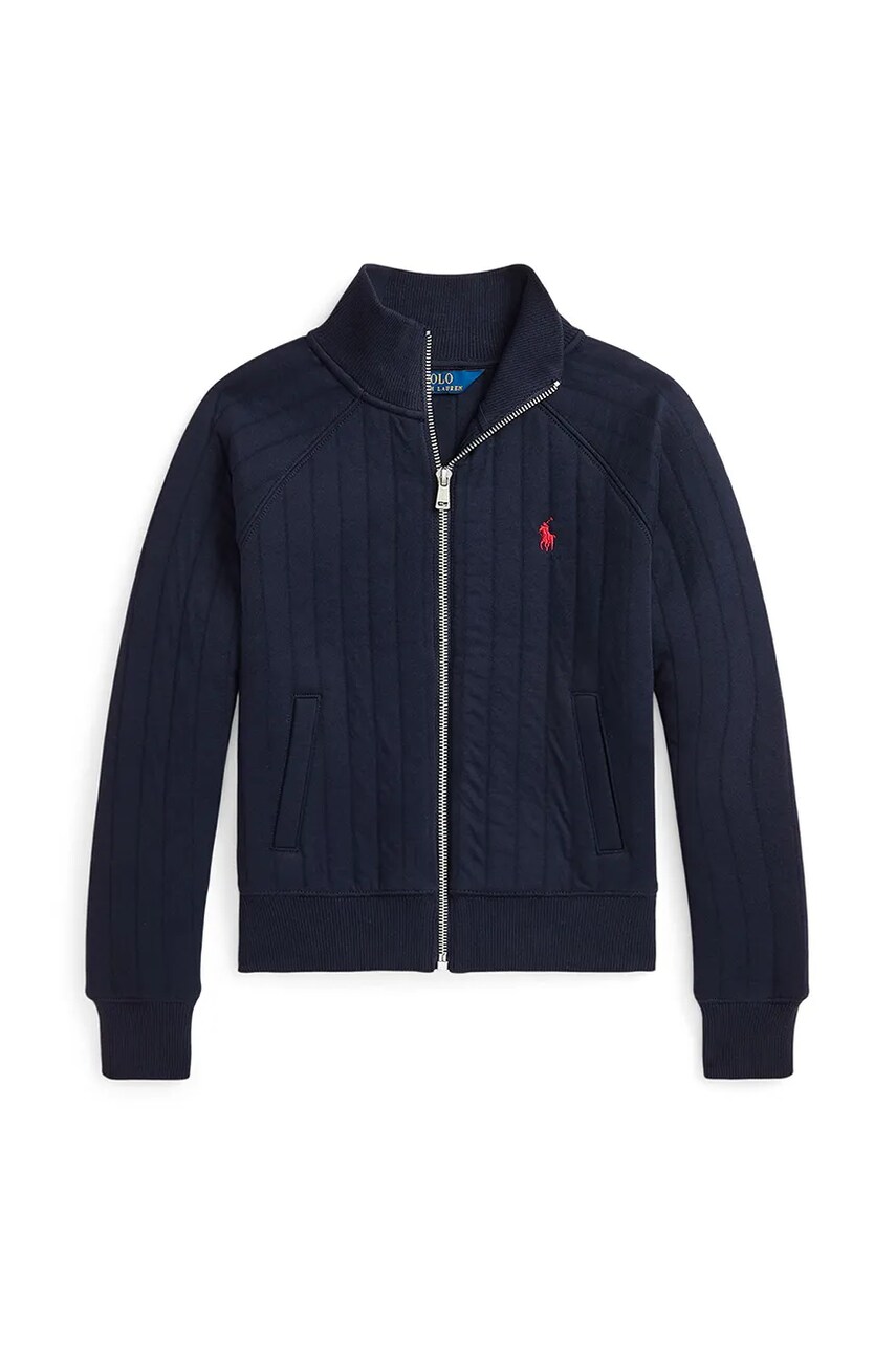 Levně Dětská mikina Polo Ralph Lauren tmavomodrá barva, hladká, 313952089001