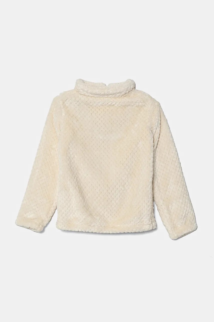 Детская куртка из флиса Columbia Fire Side цвет бежевый однотонная 1799083