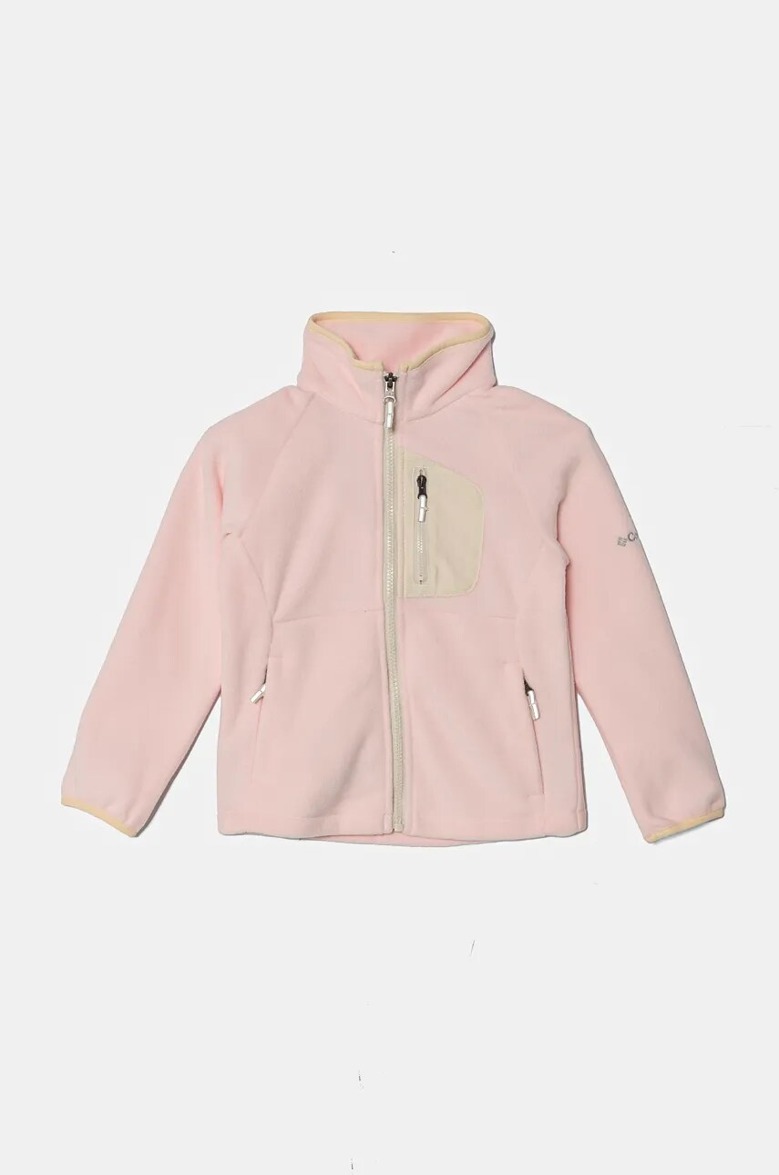 Columbia hanorac polar pentru copii Fast Trek IV culoarea roz, neted, 2087792