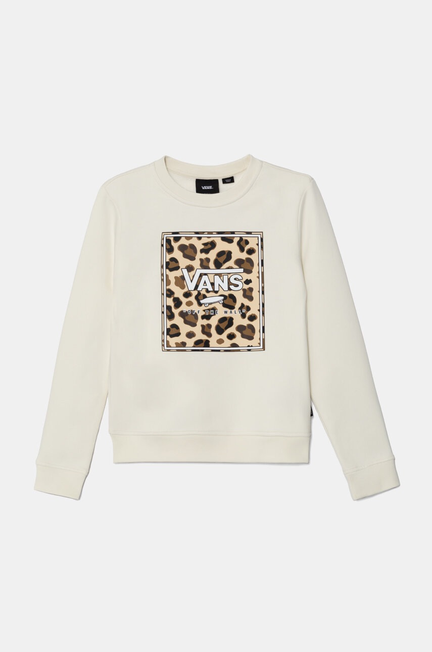 

Детски суичър Vans GR FELIDAE BOXED CREW в бежово с принт VN000K8XFS81, Бежов