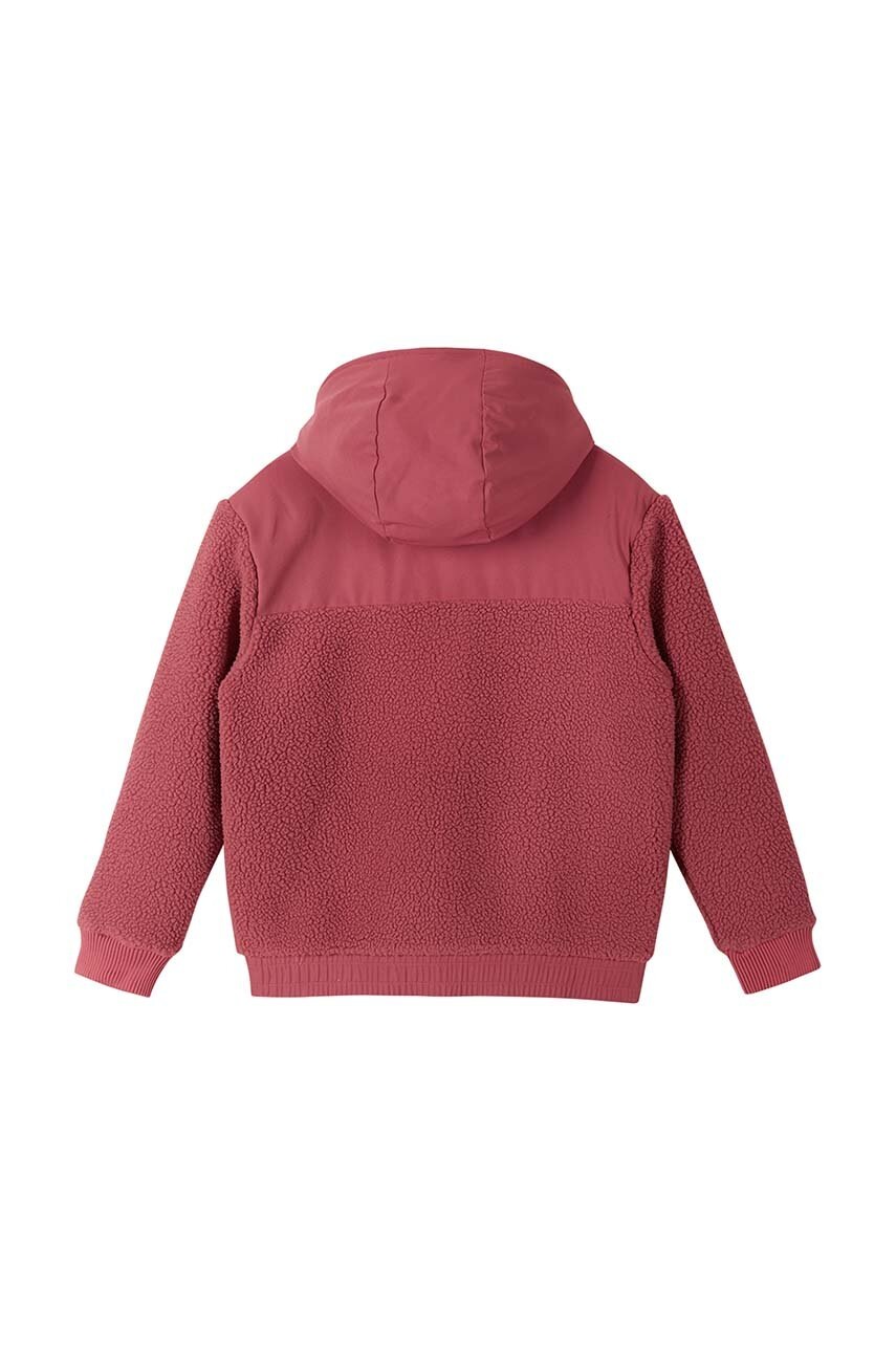 Детская кофта Reima Samota цвет розовый с капюшоном однотонная 5200267A Детская кофта Reima Samota цвет розовый с капюшоном однотонная 5200267A