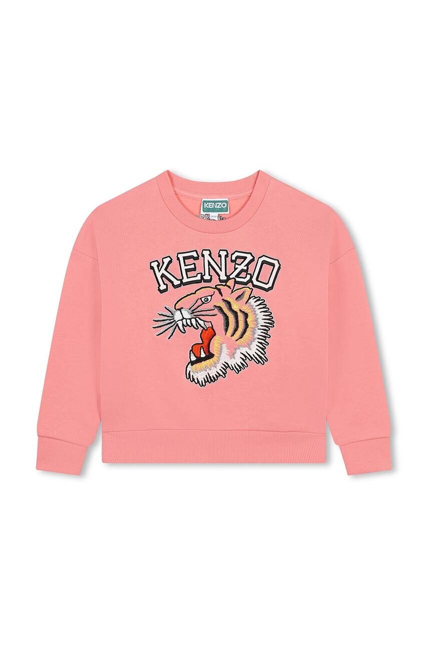 Kenzo Kids bluza copii culoarea roz, cu imprimeu, K60692