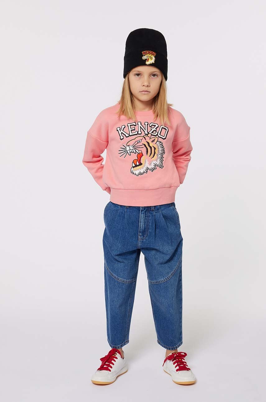 

Детски суичър Kenzo Kids в розово с принт K60692, Розов