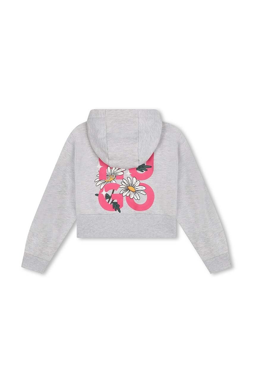 Детская кофта HUGO цвет серый с капюшоном с принтом G00228 в Ивано-Франковске Детская кофта HUGO цвет серый с капюшоном с принтом G00228 в Ивано-Франковске