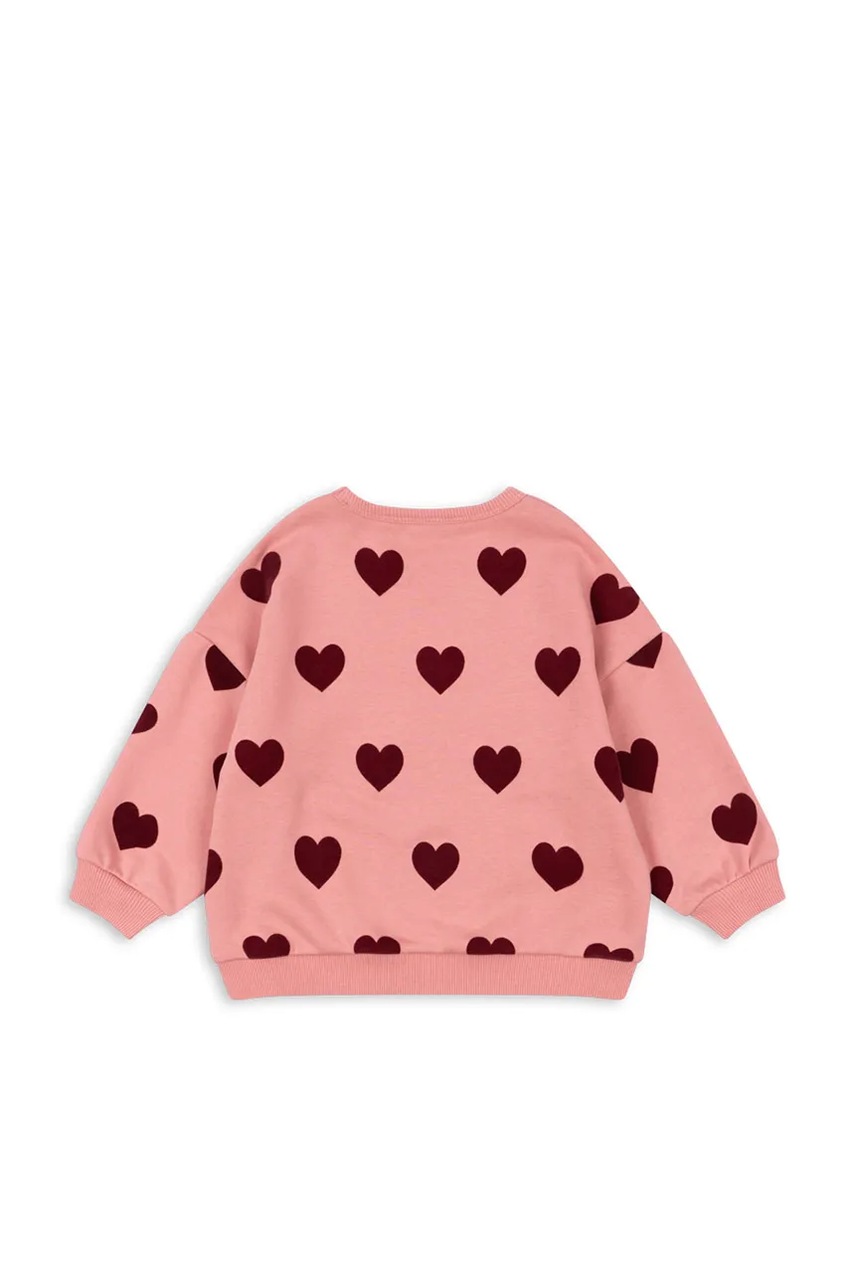 Детская кофта Konges Sløjd LOU SWEAT SHIRT OCS цвет розовый узор KS102021