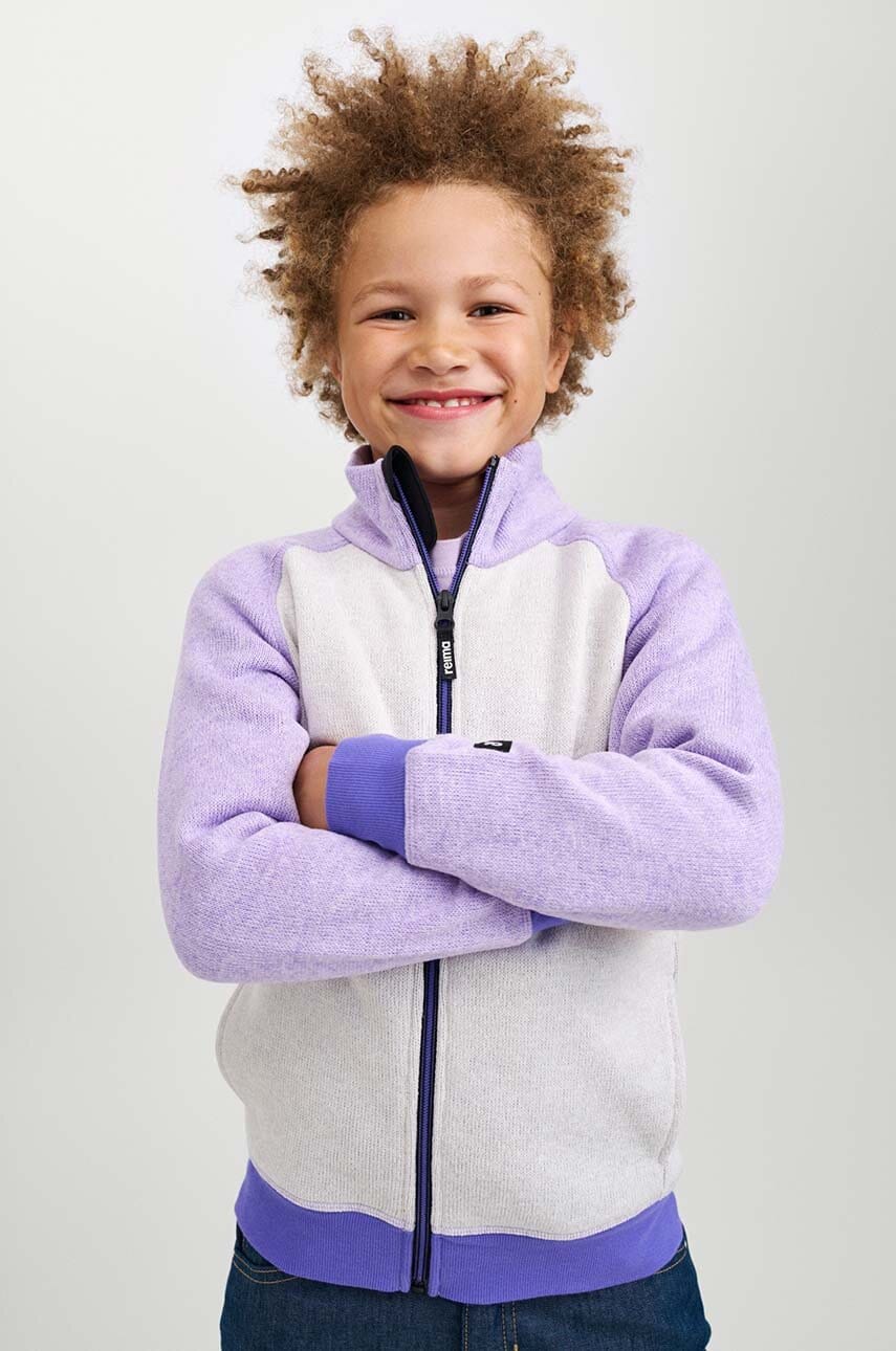 Reima bluza copii Neulomus culoarea violet, neted, 5200365A