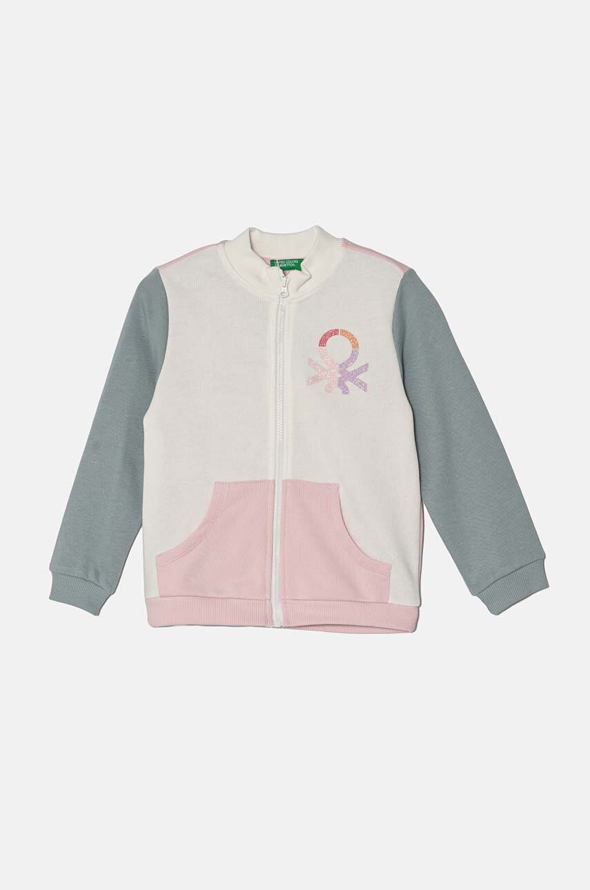 United Colors of Benetton hanorac de bumbac pentru copii cu imprimeu, 3J70G5037 United Colors of Benetton hanorac de bumbac pentru copii cu imprimeu, 3J70G5037