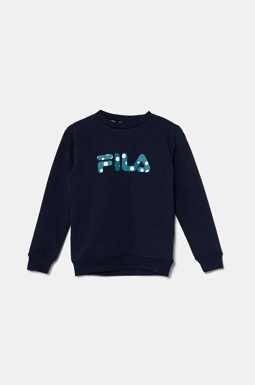 Fila bluza copii LIETH culoarea albastru marin, cu imprimeu, FAK0372