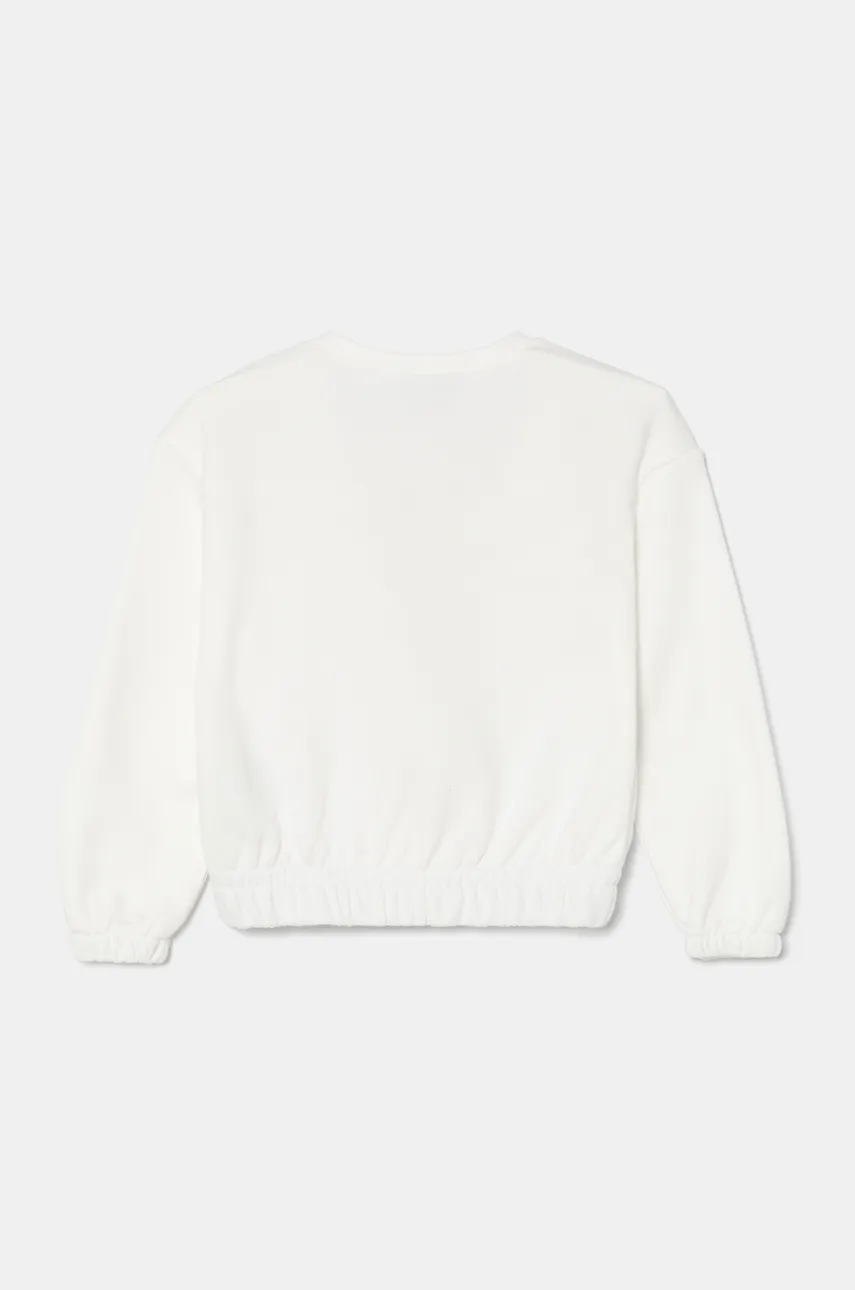 Хлопковая кофта для младенцев United Colors of Benetton цвет белый узор 3J68G10HE Хлопковая кофта для младенцев United Colors of Benetton цвет белый узор 3J68G10HE