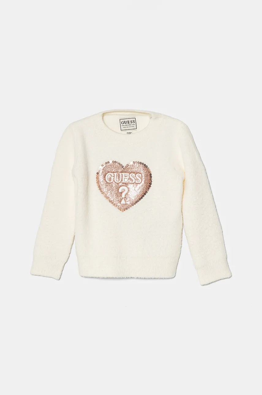 

Детски пуловер Guess в бежово K4BR02 Z3220, Бежов