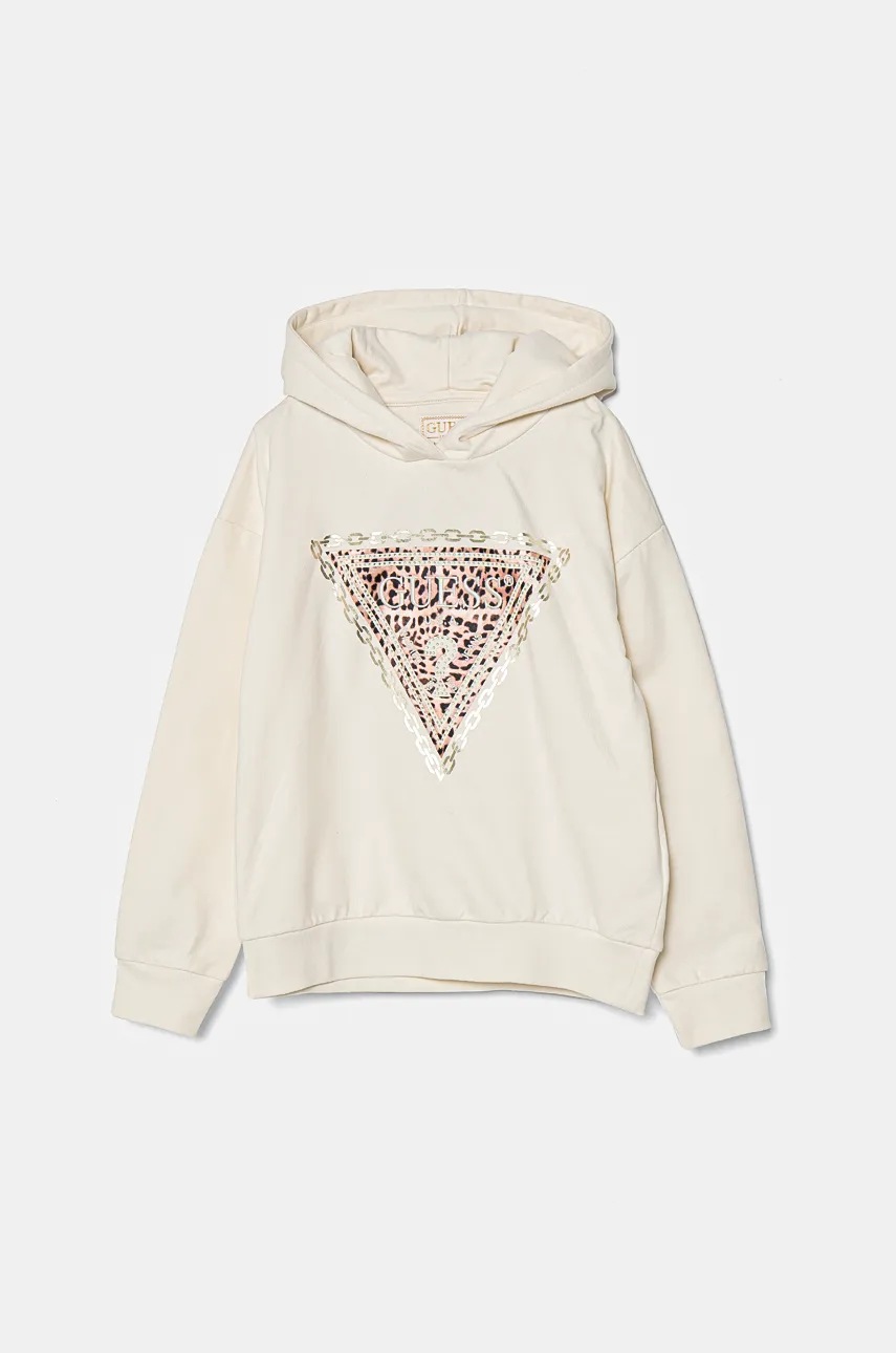 

Детски памучен суичър Guess в бежово J4BQ08 KAX74, Бежов