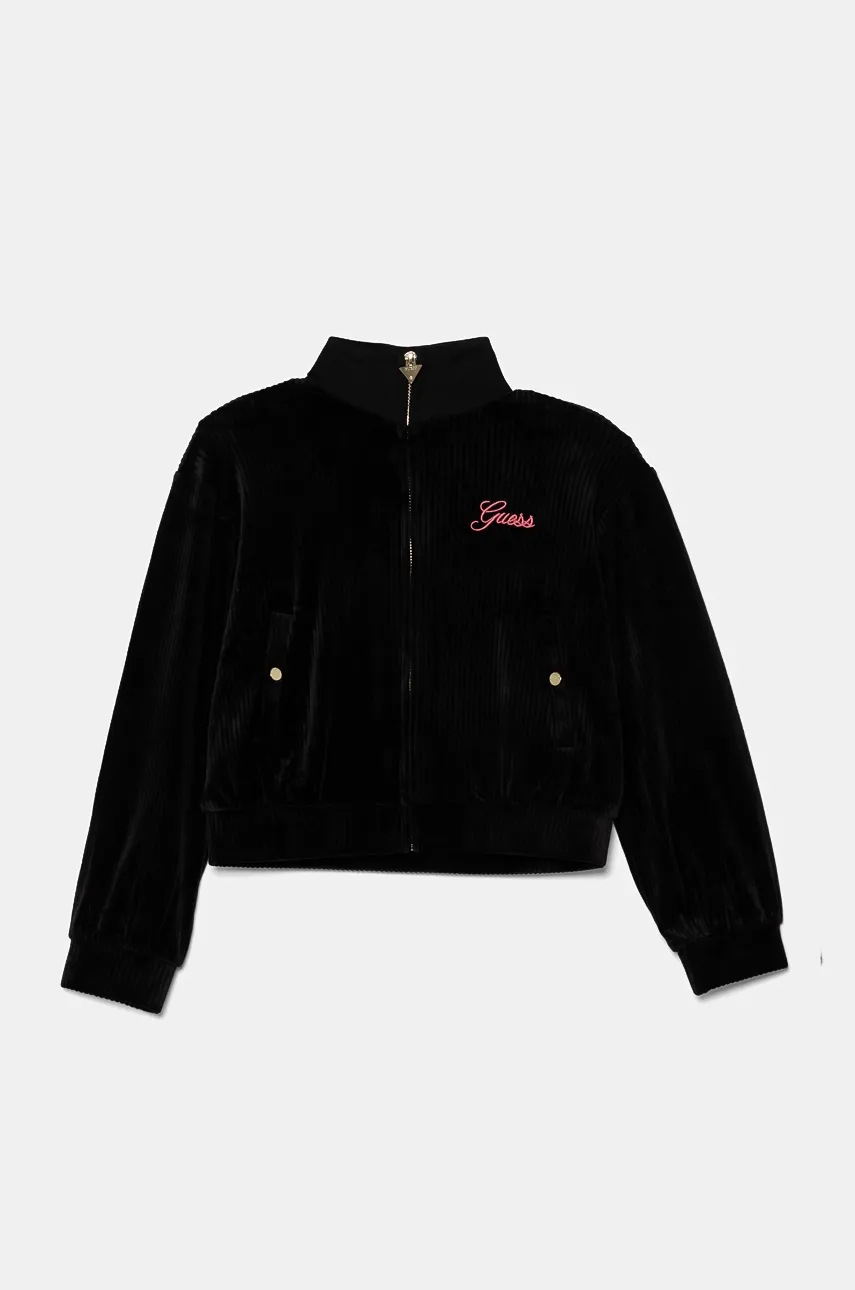 

Детски суичър Guess в черно с апликация J4BQ21 KCH92, Черен