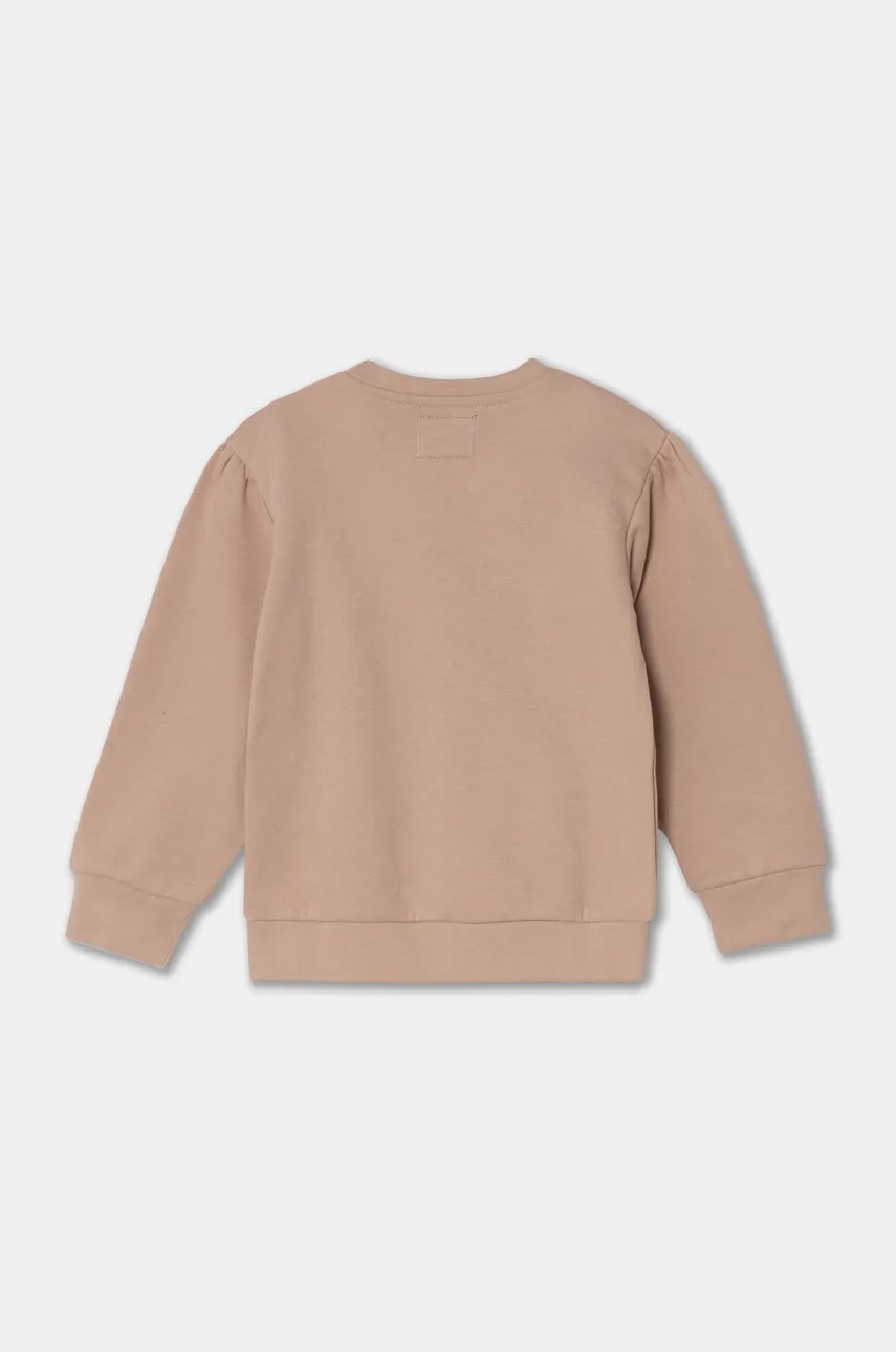 Детская хлопковая кофта Guess цвет бежевый с аппликацией K4BQ03 KAX73 Детская хлопковая кофта Guess цвет бежевый с аппликацией K4BQ03 KAX73