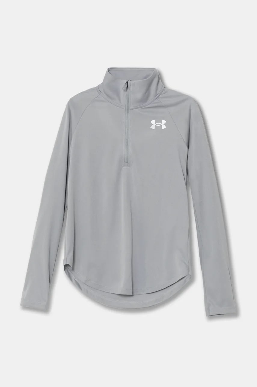 Under Armour bluza copii Tech Graphic 1 culoarea gri, cu imprimeu, 1379532