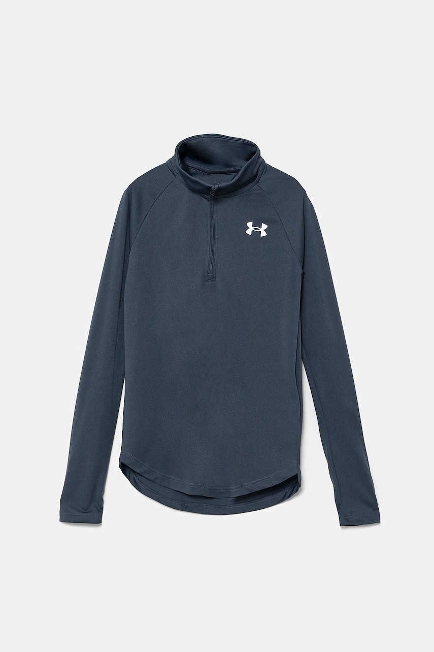 Under Armour bluza copii Tech Graphic 1 culoarea gri, cu imprimeu, 1379532 Under Armour bluza copii Tech Graphic 1 culoarea gri, cu imprimeu, 1379532
