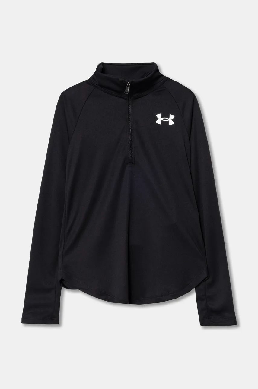 Under Armour bluza copii Tech Graphic 1 culoarea negru, cu imprimeu, 1379532