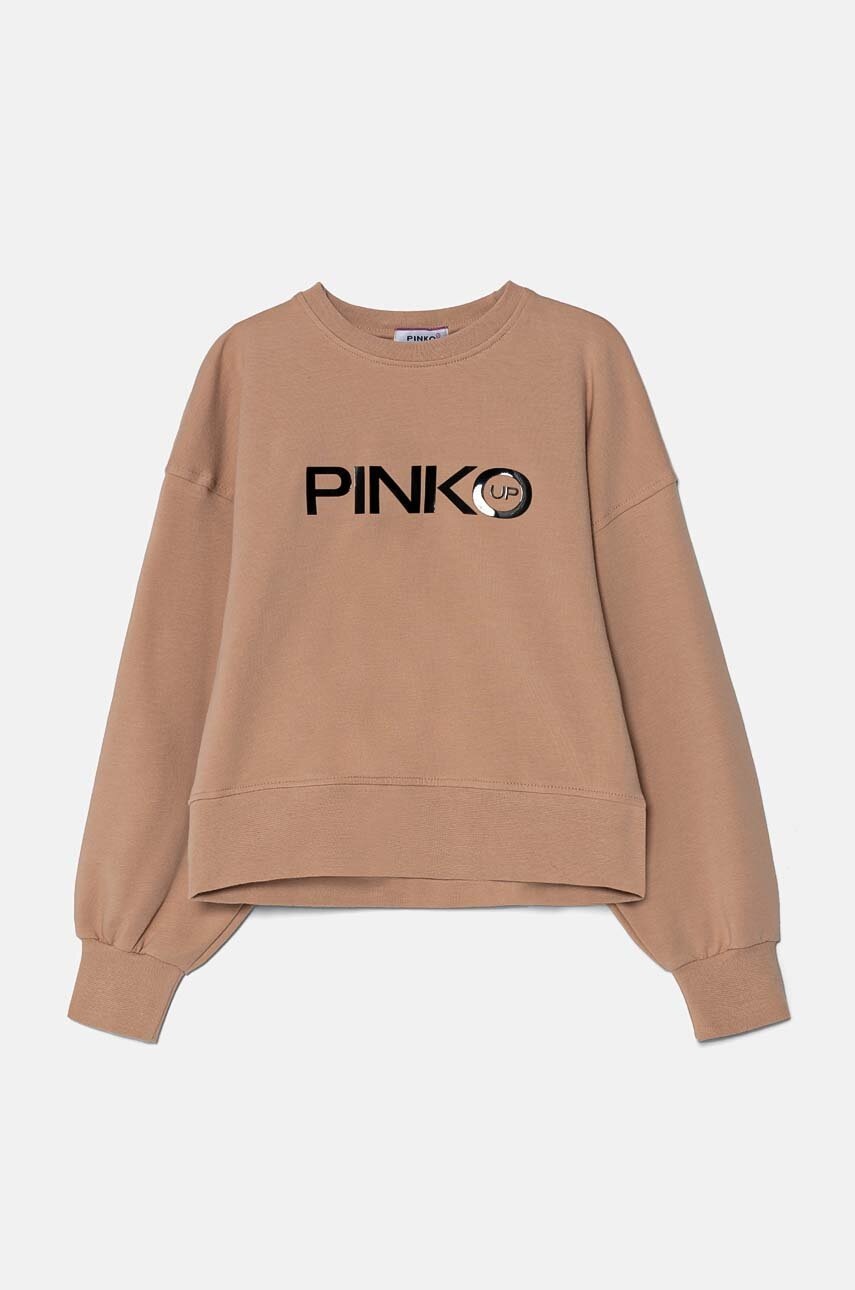

Детски суичър Pinko Up в розово с принт F4PIJGSW090, Розов