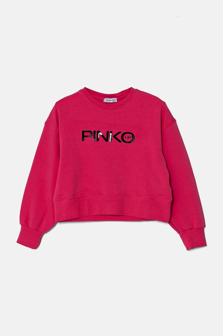 

Детски суичър Pinko Up в розово с принт F4PIJGSW090, Розов