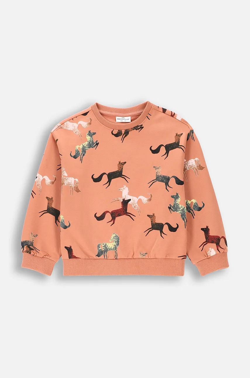 Детская кофта Coccodrillo цвет розовый узор RODEO GIRL KIDS в Днепре