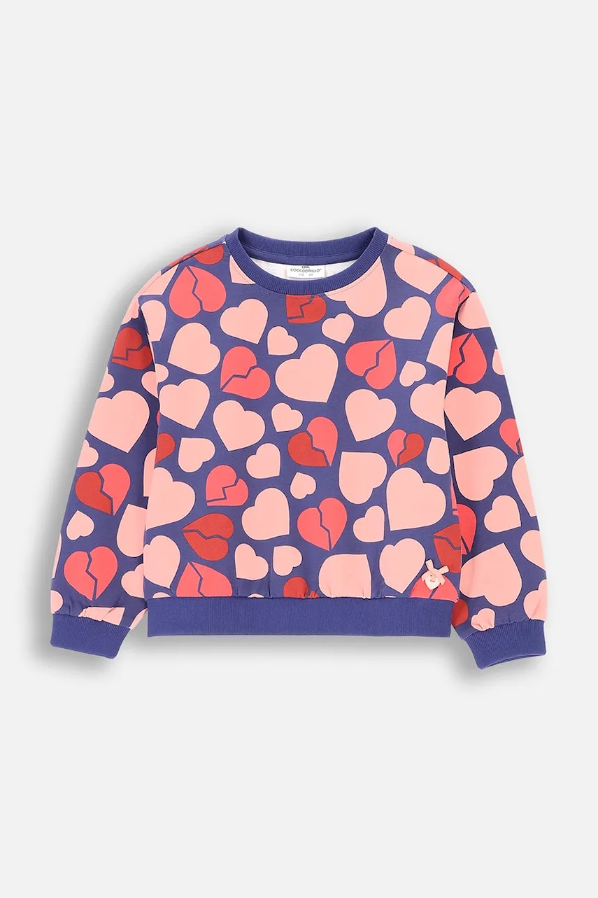 Coccodrillo bluza copii culoarea violet, modelator, HEARTS GIRL KIDS Coccodrillo bluza copii culoarea violet, modelator, HEARTS GIRL KIDS