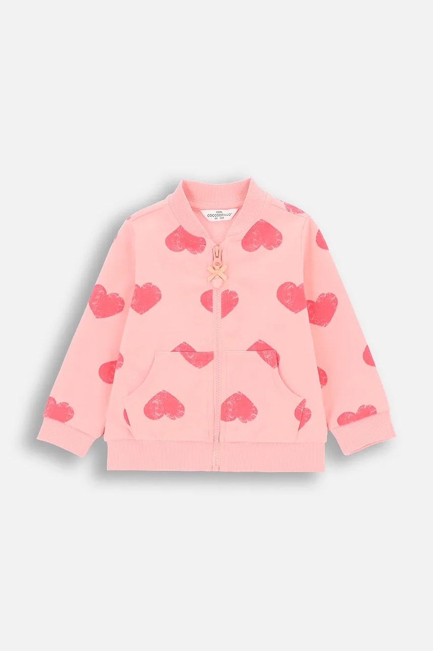 Coccodrillo bluza copii culoarea roz, modelator, HEARTS GIRL NEWBORN Coccodrillo bluza copii culoarea roz, modelator, HEARTS GIRL NEWBORN