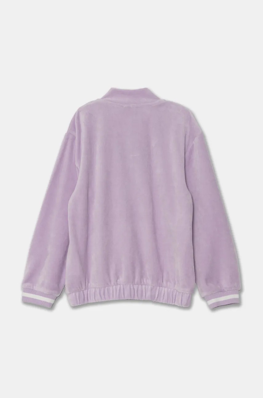 Детская кофта United Colors of Benetton цвет фиолетовый однотонная 3UK0G5036 в Полтаве Детская кофта United Colors of Benetton цвет фиолетовый однотонная 3UK0G5036 в Полтаве