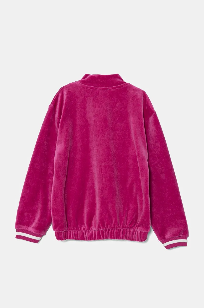 Дитяча кофта United Colors of Benetton колір рожевий однотонна 3UK0G5036