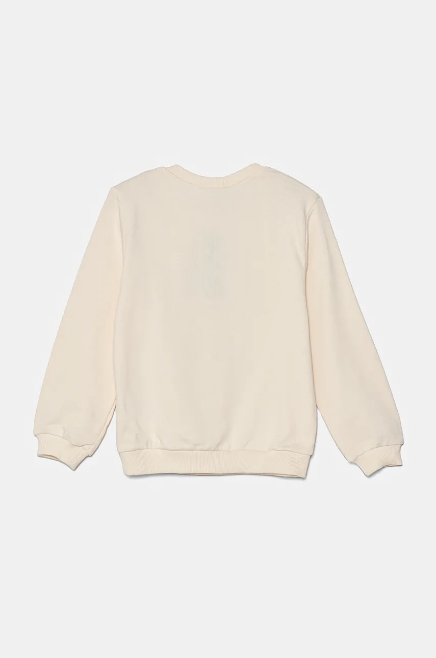 Детская хлопковая кофта United Colors of Benetton цвет бежевый с принтом 3J68G10H7 Детская хлопковая кофта United Colors of Benetton цвет бежевый с принтом 3J68G10H7