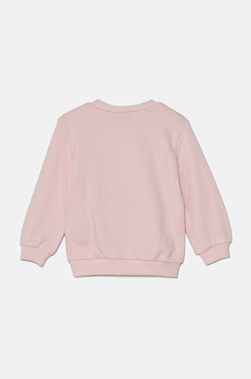 Детская хлопковая кофта United Colors of Benetton цвет розовый с принтом 3J68G10H7 Детская хлопковая кофта United Colors of Benetton цвет розовый с принтом 3J68G10H7