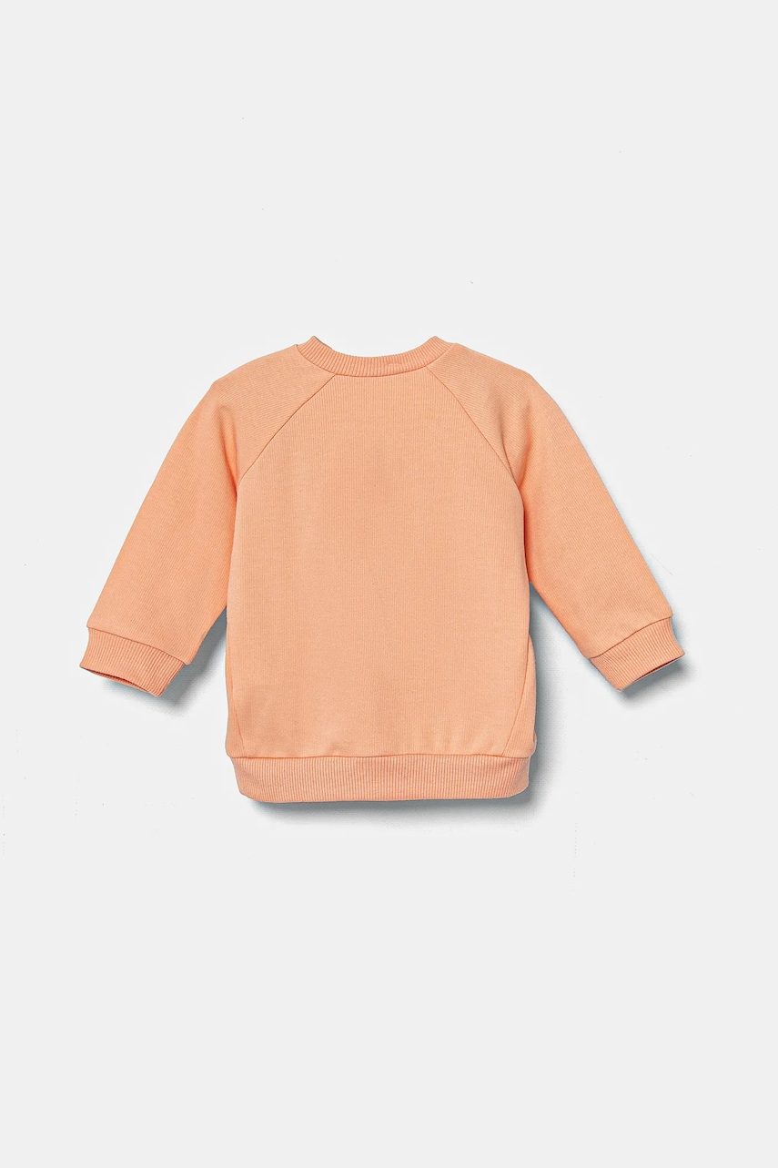 Детская кофта United Colors of Benetton цвет оранжевый с аппликацией 36MJA105G Детская кофта United Colors of Benetton цвет оранжевый с аппликацией 36MJA105G