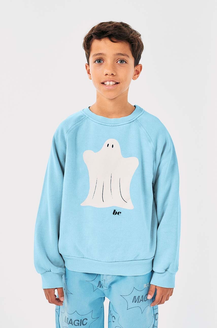 Bobo Choses hanorac de bumbac pentru copii Funny Ghost cu imprimeu, 224AC051 Bobo Choses hanorac de bumbac pentru copii Funny Ghost cu imprimeu, 224AC051