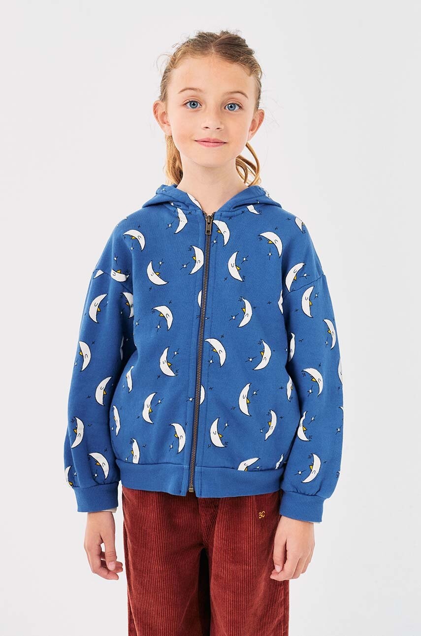 Bobo Choses hanorac de bumbac pentru copii Beneath The Moon cu glugă, modelator, 224AC064 Bobo Choses hanorac de bumbac pentru copii Beneath The Moon cu glugă, modelator, 224AC064