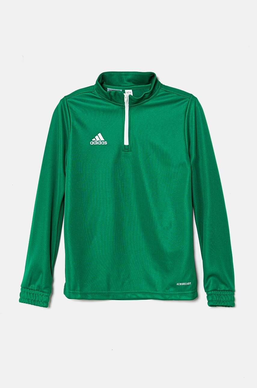 adidas Performance bluza copii ENT22 TR TOPY culoarea verde, neted, HI2132 adidas Performance bluza copii ENT22 TR TOPY culoarea verde, neted, HI2132