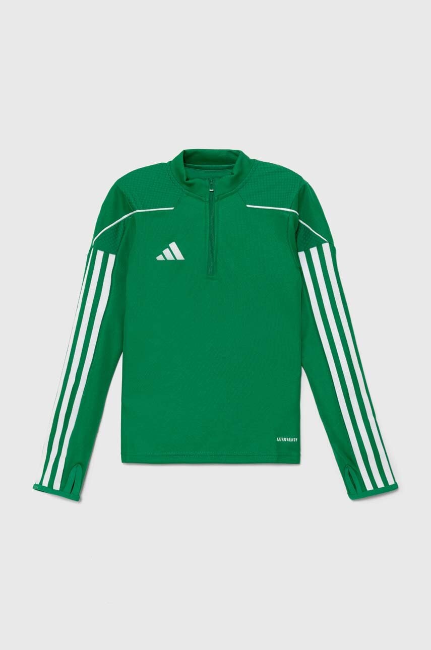 Детская кофта adidas Performance TIRO23L TR TOPY цвет зелёный с аппликацией IB8473 Детская кофта adidas Performance TIRO23L TR TOPY цвет зелёный с аппликацией IB8473