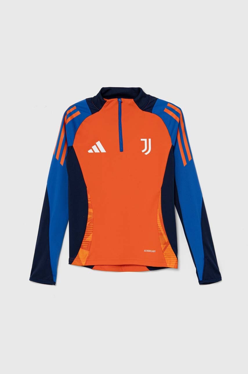 Детский лонгслив adidas Performance JUVE TR TOPY цвет оранжевый узорный IS5817