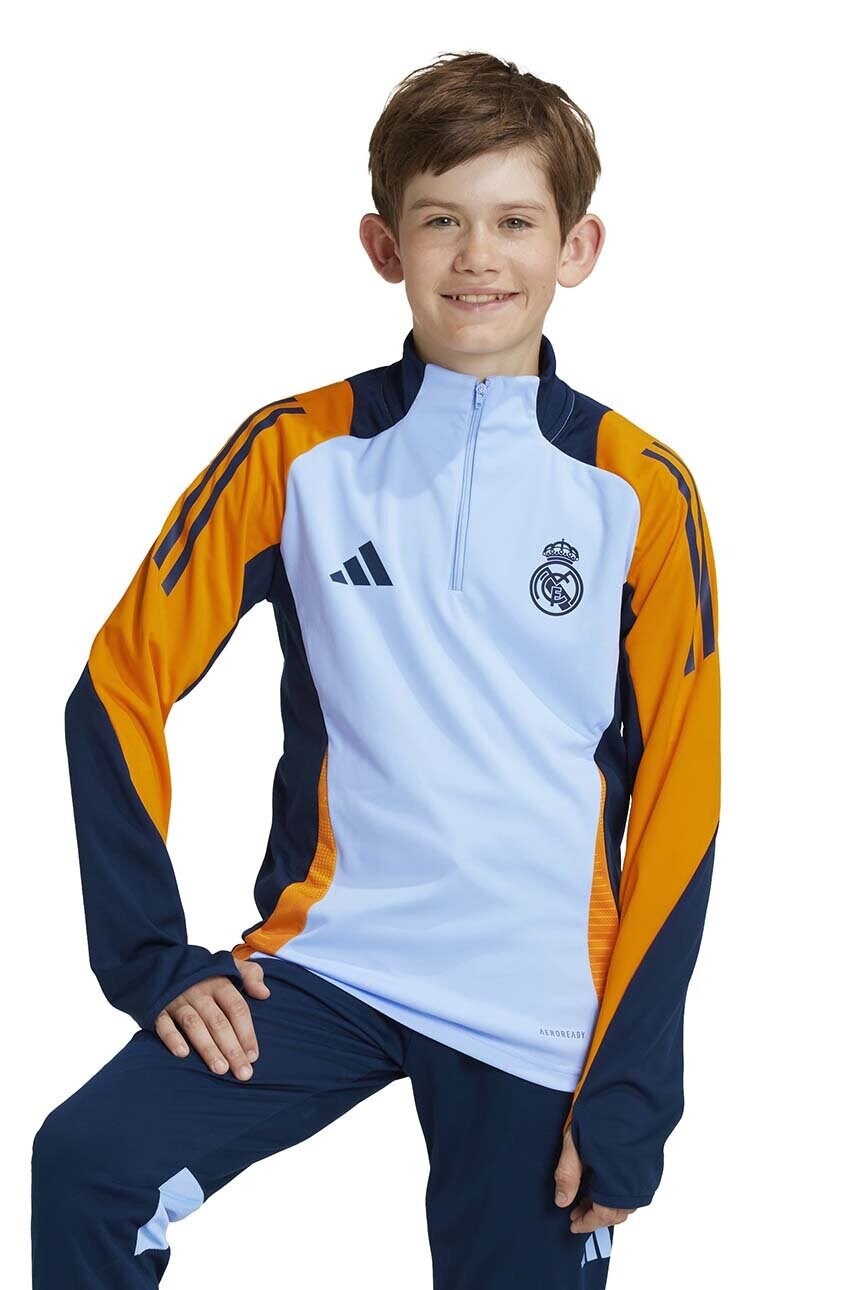 

Детски суичър adidas Performance REAL TR TOP в синьо с десен IT5122, Син