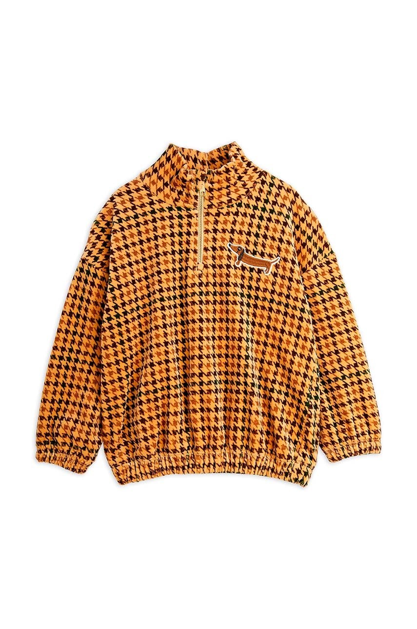 Детская хлопковая кофта Mini Rodini Dog цвет бежевый узор 2472011213 Детская хлопковая кофта Mini Rodini Dog цвет бежевый узор 2472011213