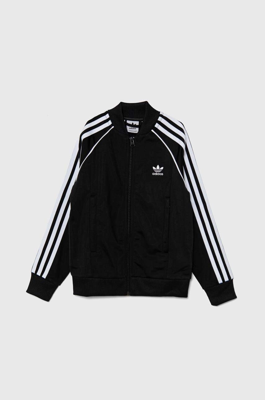 Детская кофта adidas Originals SST TRACK TOP цвет чёрный с аппликацией IX7628 Детская кофта adidas Originals SST TRACK TOP цвет чёрный с аппликацией IX7628
