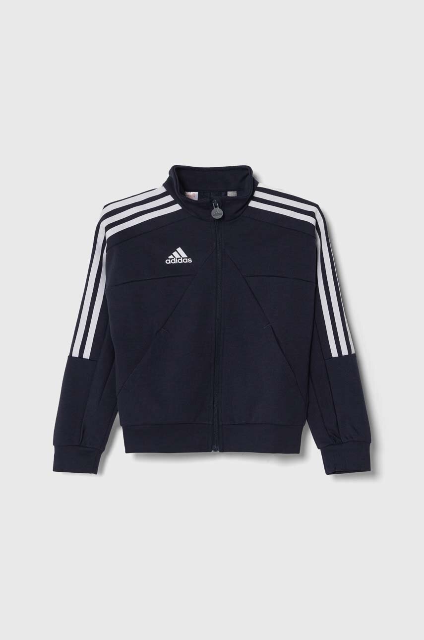 Детская кофта adidas J HOT TTOP цвет синий с аппликацией IY3209 Детская кофта adidas J HOT TTOP цвет синий с аппликацией IY3209