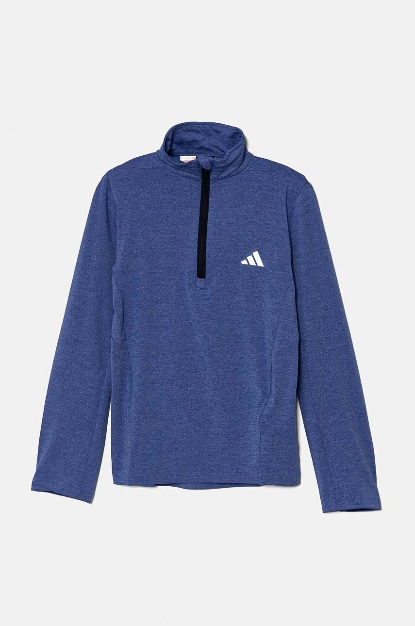 Детская кофта adidas J HEA 1/2 ZIP меланж IY7782