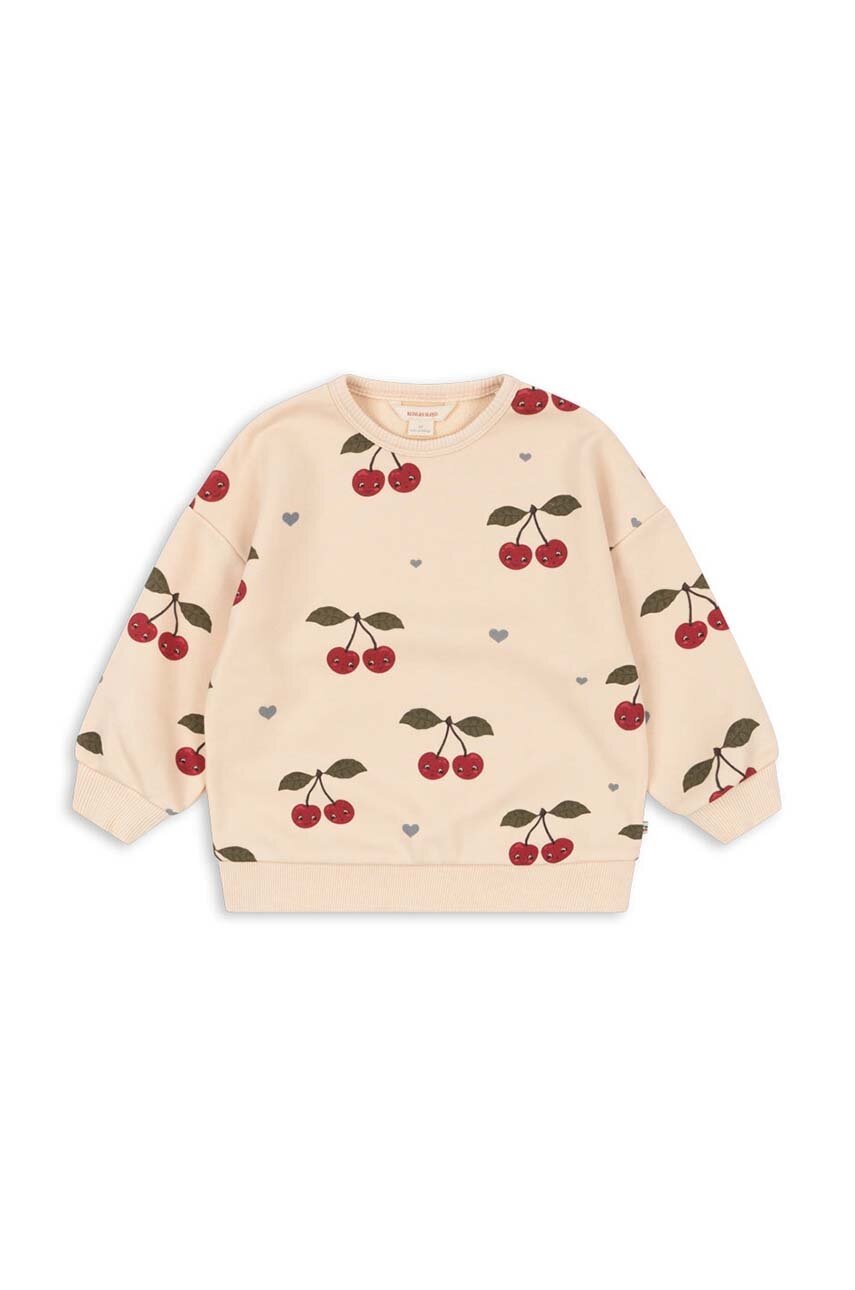 Дитяча кофта Konges Sløjd LOU SWEATSHIRT OCS колір бежевий візерунок KS101568 Дитяча кофта Konges Sløjd LOU SWEATSHIRT OCS колір бежевий візерунок KS101568