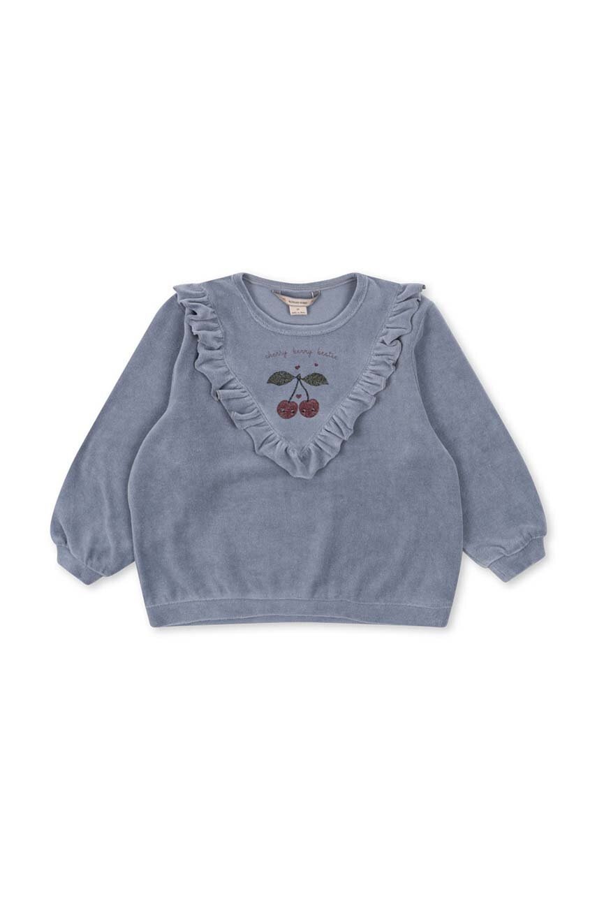 Детская кофта Konges Sløjd WALLY FRILL SWEATSHIRT GOTS с аппликацией KS101731
