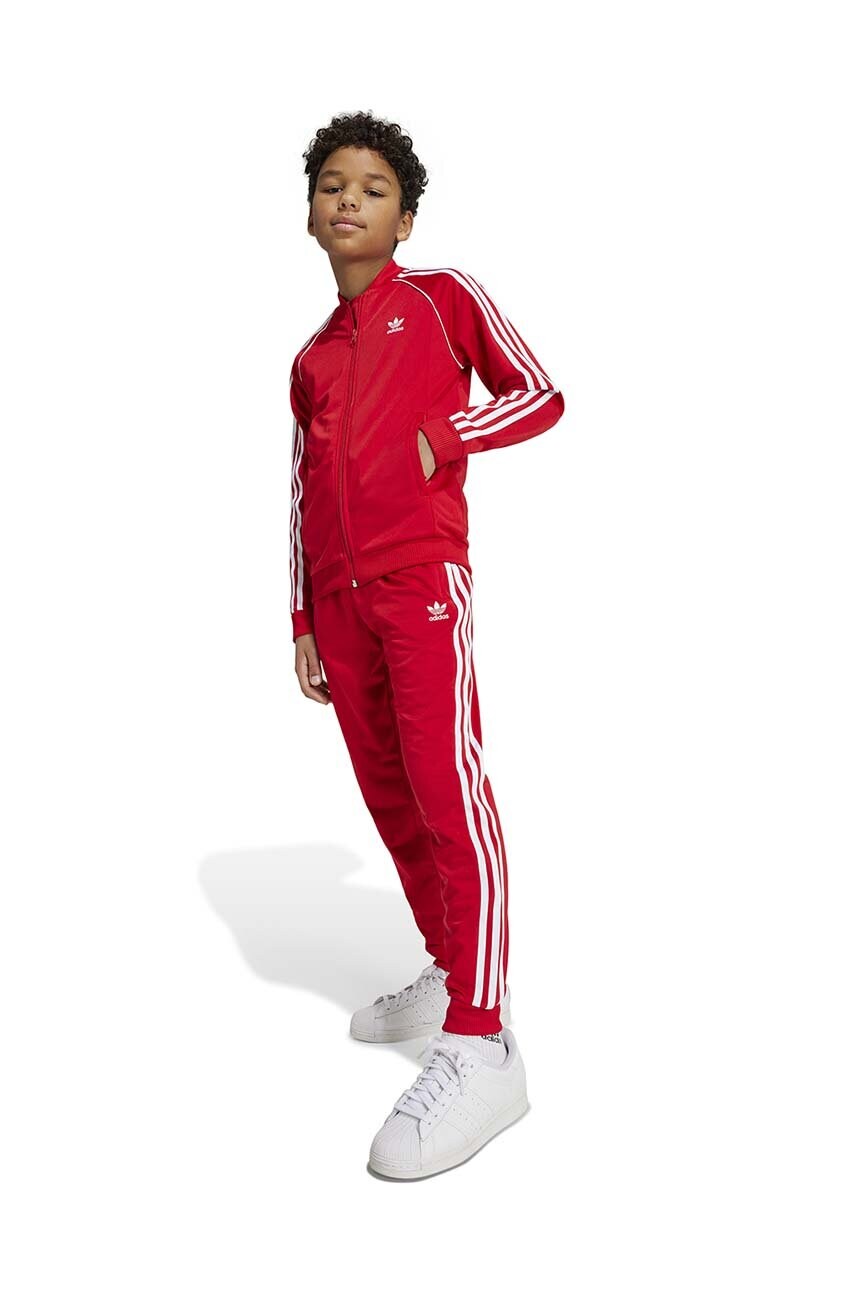 

Детски суичър adidas Originals SST TRACK TOP в червено с апликация IX7629, Червен
