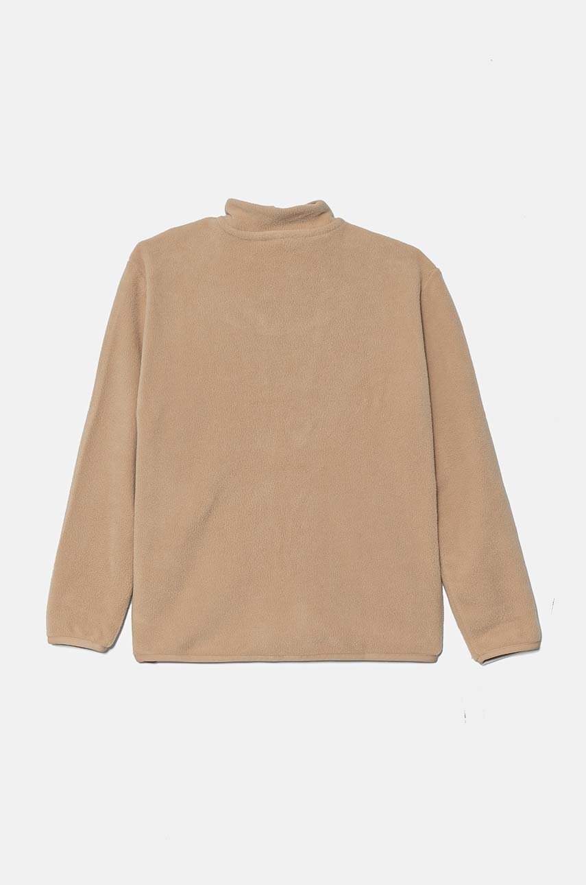 Детская куртка из флиса adidas Originals POLAR FLEECE HZ цвет бежевый однотонная IX9831